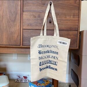 Brooklinen Cream large Tote shopping bag